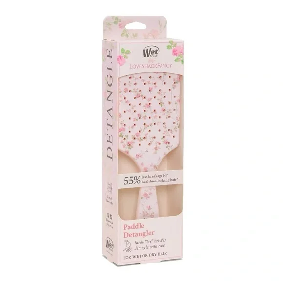 LoveShackFancy Pink Floral Detangler Brush Wet Brush x LoveShackFancy Original Detangler Hair Brush  main image 4